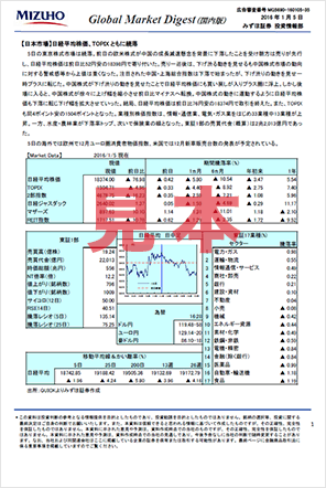 マーケットレポートの見本